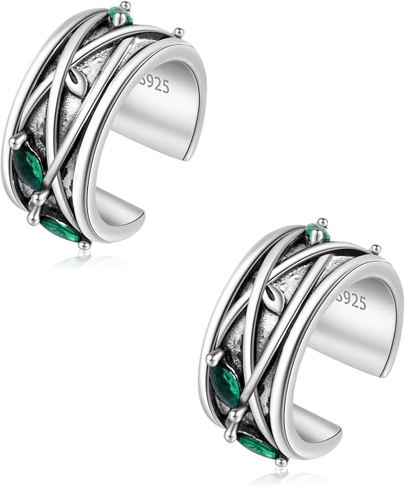 Cuff Earrings 925 Sterling Silver Ear Cuff Earrings Non-Piercing Fake Helix Cartilage Cuff Earrings Various Styles Ear Cuffs Fine Jewelry for Women
