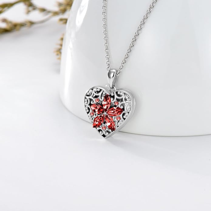 Dorunmo Personalized Locket Necklace 925 Sterling Silver that Holds Pictures Butterfly Birthstone Photo Heart Locket Custom Jewelry Congratulations New Beginnings New Job Gifts for Women
