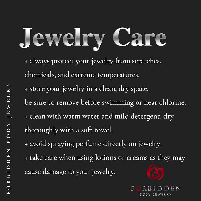 Forbidden Body Jewelry 16G-18G Internally Threaded Solid Titanium Tragus/Helix Earring/Labret Stud with CZ Ball Top