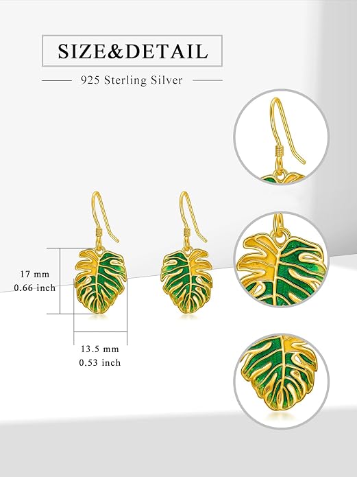 Animal/Leaf/Gothic Dangle Earrings 925 Sterling Silver Animal/Leaf/Gothic Dangle Drop Earrings Easter/Halloween/Christmas Jewelry Gifts for Women Her