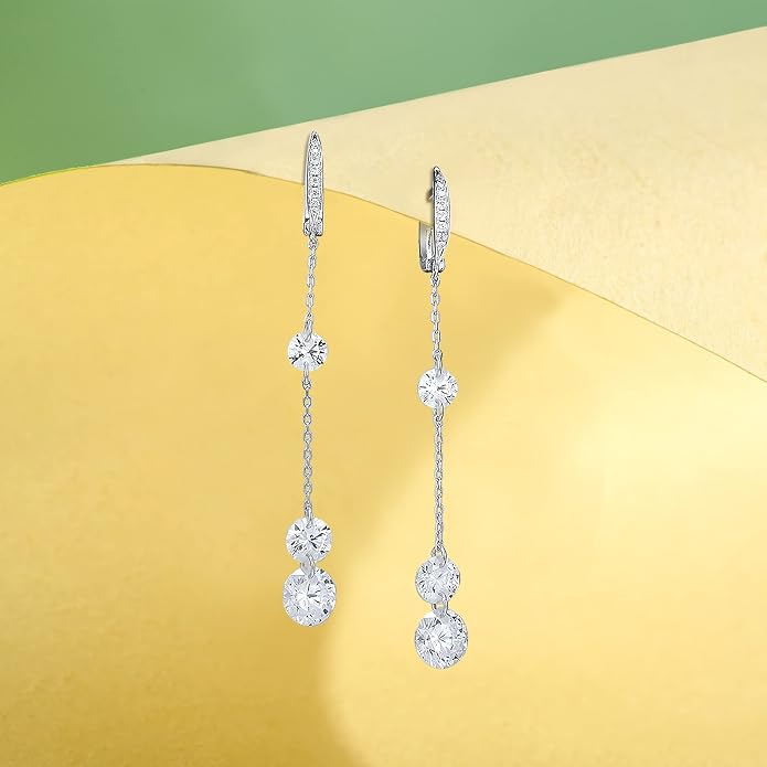 Santuzza Sterling Silver Simulated Diamond Hypoallergenic Earrings for Women