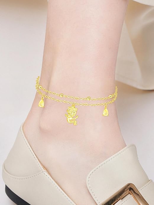 Palpitate Anchor/Infinity/Mermaid Anklets Nautical Ankle Bracelet 925 Sterling Silver Elegance Anklets Jewelry Christmas Gifts for Women