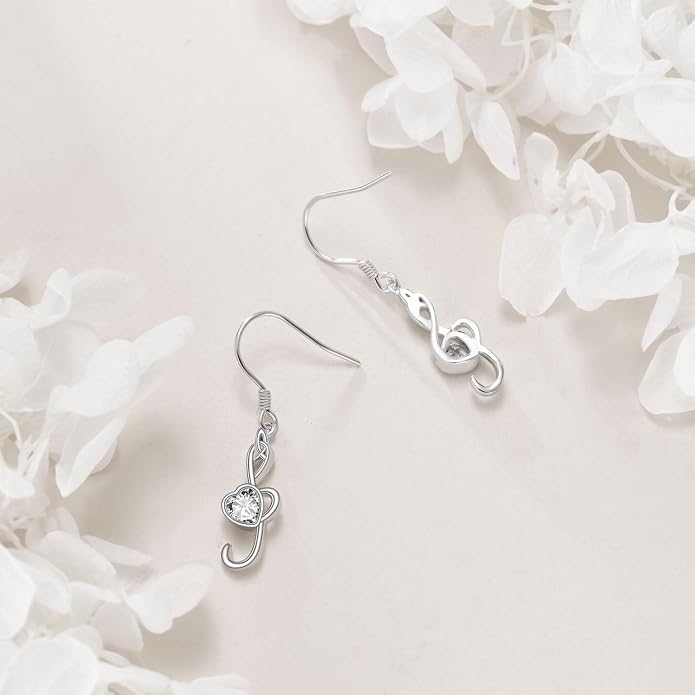 AOBOCO Abalone Shell Earrings for Women 925 Sterling Silver Airplane Celtic Knot Dangle Leverback Earrings Jewelry Mothers Day Birthday Gifts for Mom Friends