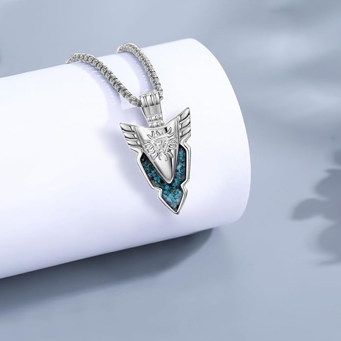 Viking Necklace for Men 925 Sterling Silver Viking Norse Pagan Jewelry Gifts for Women