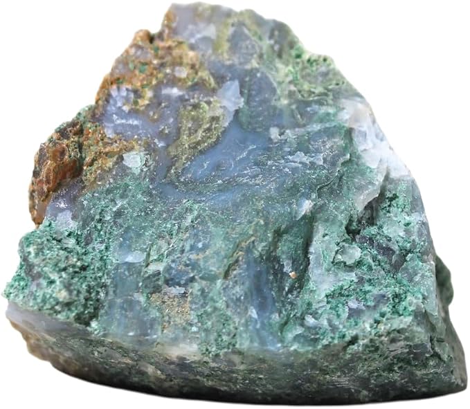 Large 1.25-2.0” Natural Moss Agate Raw Crystals Stones for Meditation, Chakra, Reiki, Crystal Grid, Energy Work, Wire Wrapping, Tumbling & Spiritual Home Decor