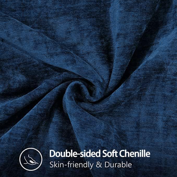 decorUhome Soft Chenille Throw Pillow Covers 18x18 Set of 2 Poseidon | Fall Textured Decorative Throw Pillow Cases Stitched Edge Modern Farmhouse Luxury Boho Velvet for Couch Sofa Bed Home Decor