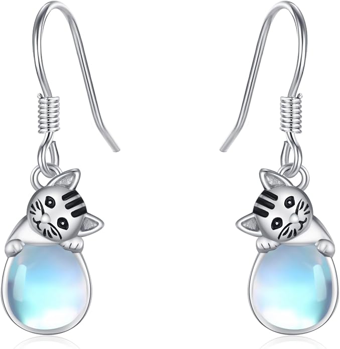 Dreamboat Cute Animal Dangle Drop Earrings for Women 925 Sterling Silver Hypoallergenic Animals Hook Earring Birthday Party Jewelry Gifts for Sensitive Ears