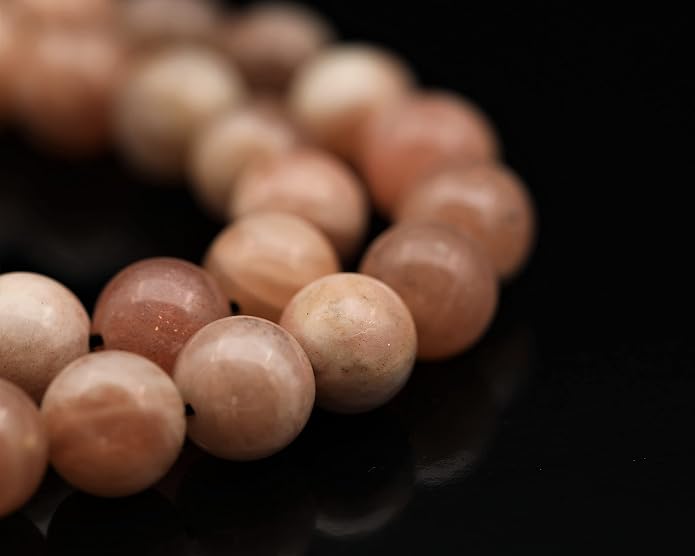Natural Gemstone Beaded Choker Necklace | 8mm Handmade Adjustable Jewelry for Men & Women | Chakra Balancing Crystal Necklace | Spiritual Gift | Macrame Cord with Extender