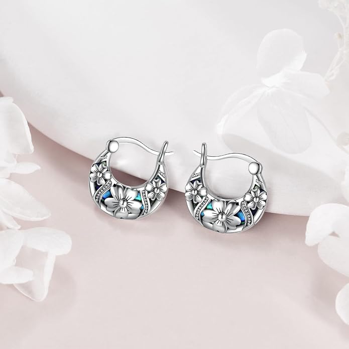 Vintage Filigree Hoop Huggie Earrings Boho Hollow Hoop Earrings Western Jewelry Gifts for Women