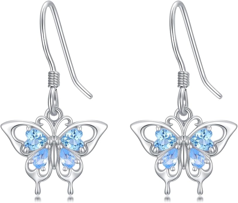 Bee/Butterfly/Dragonfly/Hummingbird/Sunflower Earrings for Women 925 Sterling Silver Sunflower Earrings Hypoallergenic Animal Jewelry Gifts for Women