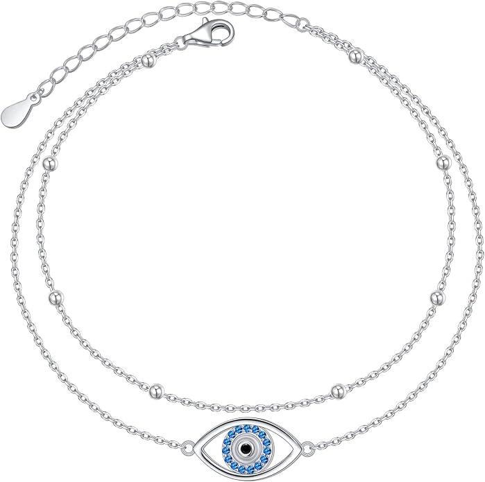 Alphm Anklet for Women S925 Sterling Silver Adjustable Plus Foot Plus Ankle Bracelet Jewelry