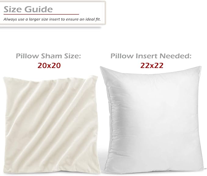 Nestl Throw Pillow Covers, Cozy Velvet Decorative Outdoor Pillow Covers 20X20 Inches, Soft Solid Cushion Covers for Sofa, Bed and Car, Set of 4 - Off White
