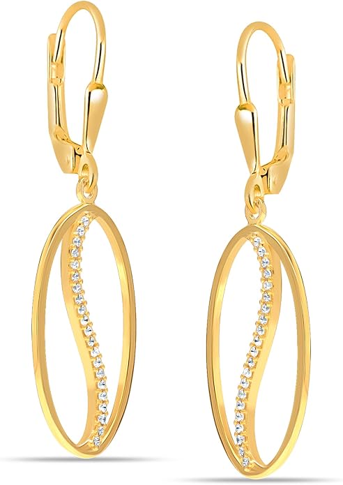 LeCalla 925 Sterling Silver Leverback Drop Earrings | Lightweight Celtic-Knot Filigree Heart Teardrop Dangle Earring for Women's Gift for Her