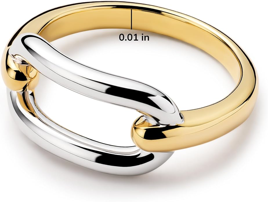 Ana Luisa Gold Rings for Women - 14K Gold Plated Rings for Women Non Tarnish - Trendy Stacking Ring for Daily Wear - Twisted, Heart, Eternity Ring Styles - Hypoallergenic & Water-Resistant Jewelry