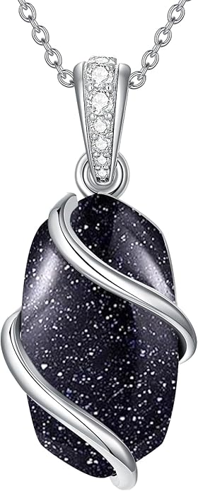 HPQQ Necklace for Women 925 Sterling Silver Dainty Gemstone Pendant Fine Jewelry Birthday Mothers Day Gifts for Mom Wife Her