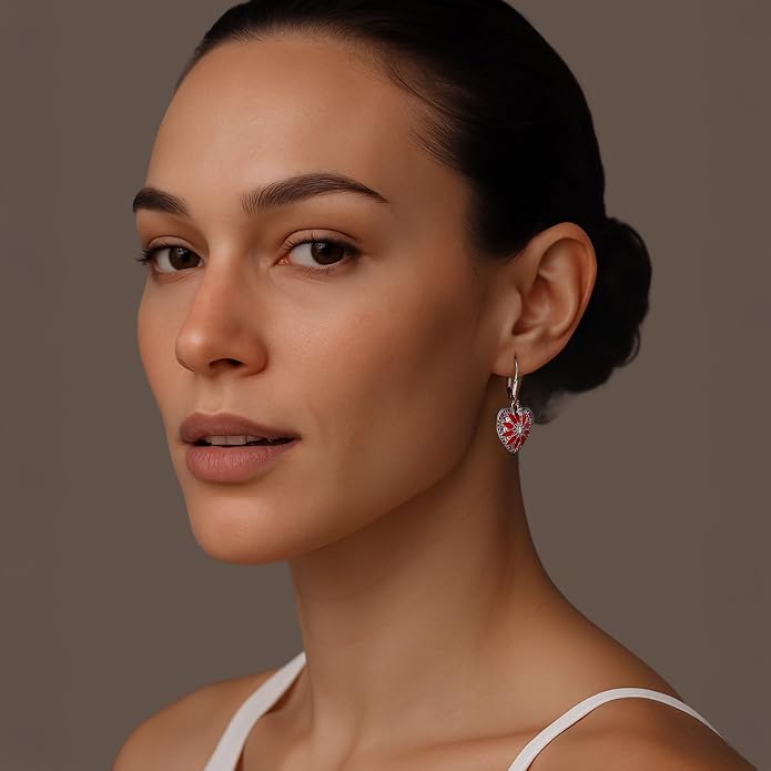 LeCalla 925 Sterling Silver Teardrop Drop Earrings for Womens | Lightweight Italian Minimalist Teardrop Filigree Earrings | Filigree Circle Drop Dangle Earrings for Women Birthday Gift
