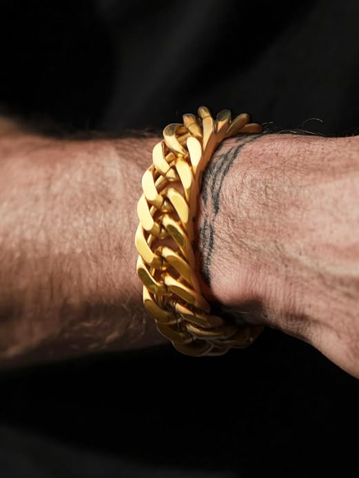 Supcare Unique Anniversary Birthday Valentines Fathers Day Stainless Steel Cuban Link Bracelets for Men Him, To My Man Dad Husband Love Always Remember Wrist Chain Bracelet Jewelry Gifts