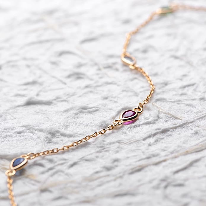 MEVECCO Anklet for Women Gold Chain 14K Gold Plated Dainty Boho Beach Summer Simple Foot Jewelry Ankle Bracelet