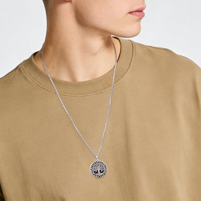 Sterling Silver Tree of Life Necklace for Women Oval Family Tree Necklace Abalone Shell Moonstone Pendant Mother Day Necklace for Mom Tree of Life Jewelry