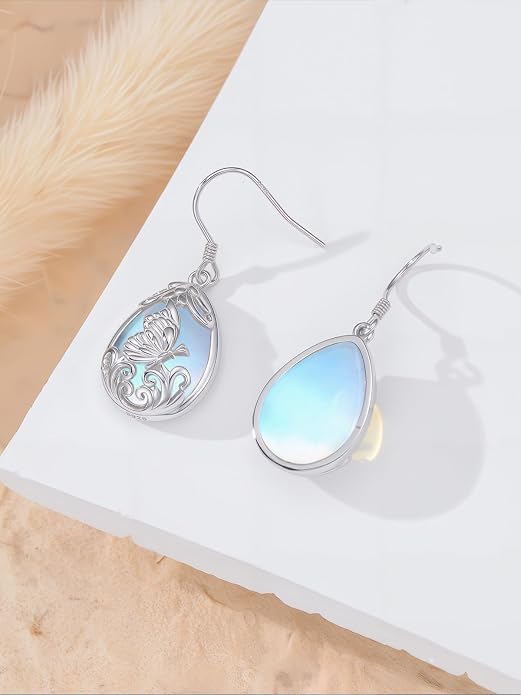 Midari Heart Dangle Earrings 925 Sterling Silver Leverback Drop Earrings Teacher Music Art Jewelry Gifts for Women Students Apple/Guitar/Palette/Note Design
