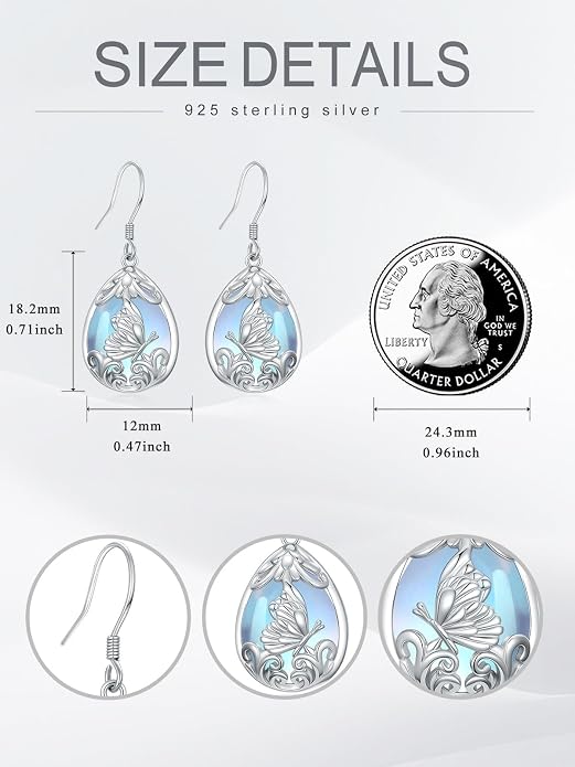 Midari Heart Dangle Earrings 925 Sterling Silver Leverback Drop Earrings Teacher Music Art Jewelry Gifts for Women Students Apple/Guitar/Palette/Note Design
