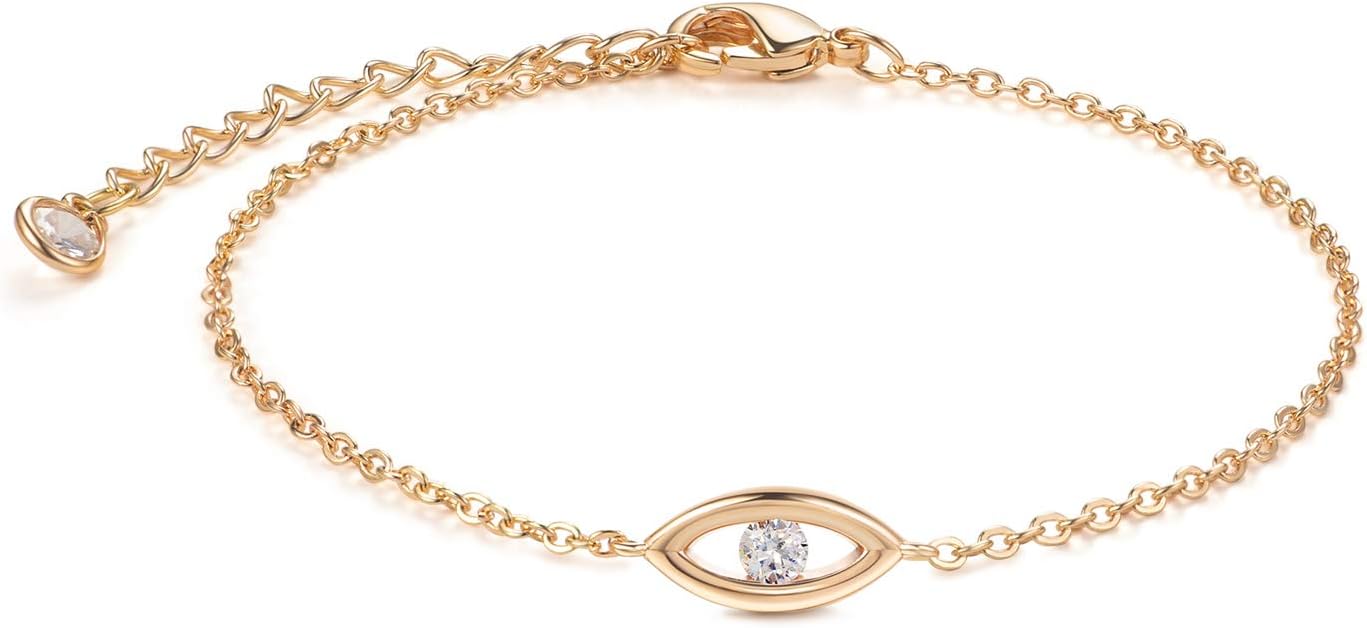 LOYATA Gold Bracelet Gold 14K Gold Filled Dainty Chain Simple Jewelry Gift for Women