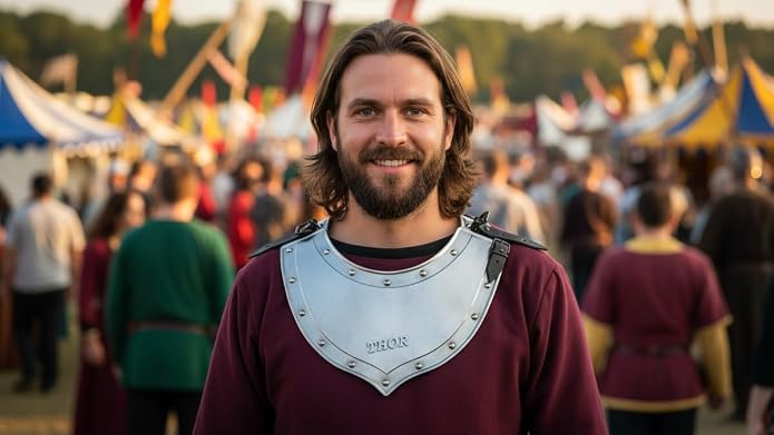 THOR INSTRUMENTS Armor Medieval Handmade Gorget Plated Neck Collar 18g Steel Rustic Vintage Home Decor Gifts