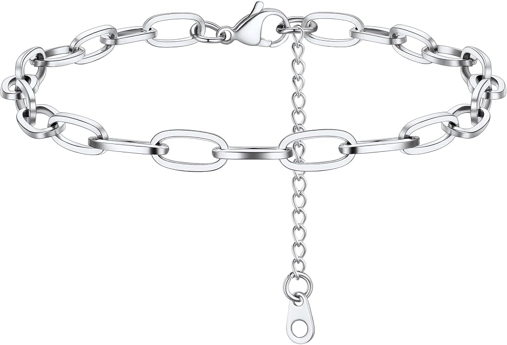 PROSTEEL Gold/Silver Anklets for Women Waterproof, 14K Gold Plated Ankle Bracelet Non Tarnish, Jewelry Gifts Adjustable
