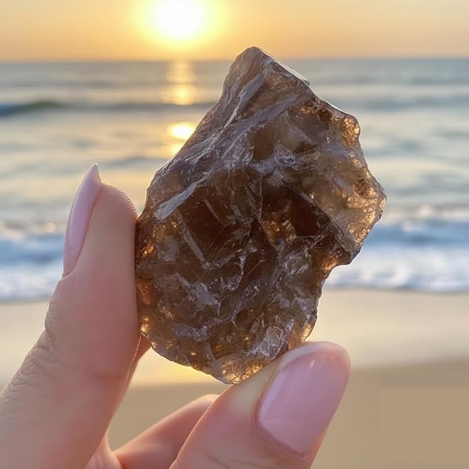 Large 1.25-2.0” Natural Smokey Quartz Raw Crystals Stones for Meditation, Chakra, Reiki, Crystal Grid, Energy Work, Wire Wrapping, Tumbling & Spiritual Home Decor