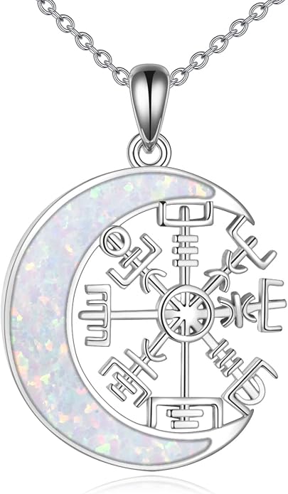 URONE Men Viking Pendant Necklace Sterling Silver Norse Viking Jewelry