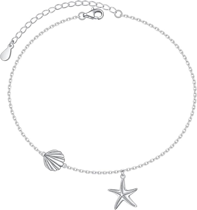 Alphm Anklet for Women S925 Sterling Silver Adjustable Plus Foot Plus Ankle Bracelet Jewelry
