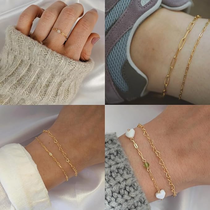 33FT Gold Paperclip Chain Jewelry 2MM 18K Gold PVD Plated Stainless Steel Paperclip Link Chain Roll Bulk for Jewelry Making