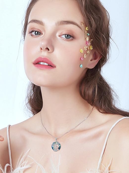 Sisters Necklace Sterling Silver Always My Sister Forever My Friend Jewelry Tree of Life Palm Trees Necklace for Women Female Friendship Jewelry