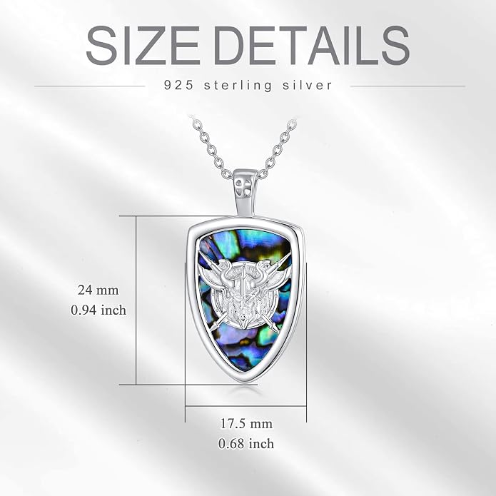 S925 Sterling Silver Poseidon Trident/Peace Sign/Coexist Peace Symbol/Pirate/Arrowhead/Flower of Life/Thor's Hammer Jewelry Necklace Gifts for Women Men