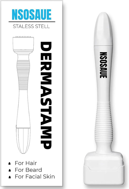 Dermastamp for Hair & Beard Micro-exfoliating Tool for Women and Men