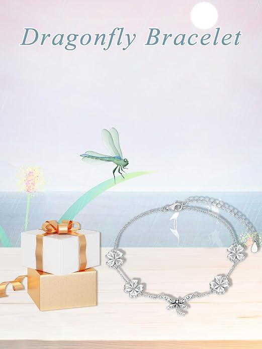 Ankle/Bracelet for Women Sterling Silver Sea Turtle/Butterfly/Mustard Seed/Sister/Sunflower/Elephant Gifts for Birthday Summer Beach Jewelry for Mom Wife Daughter Friend