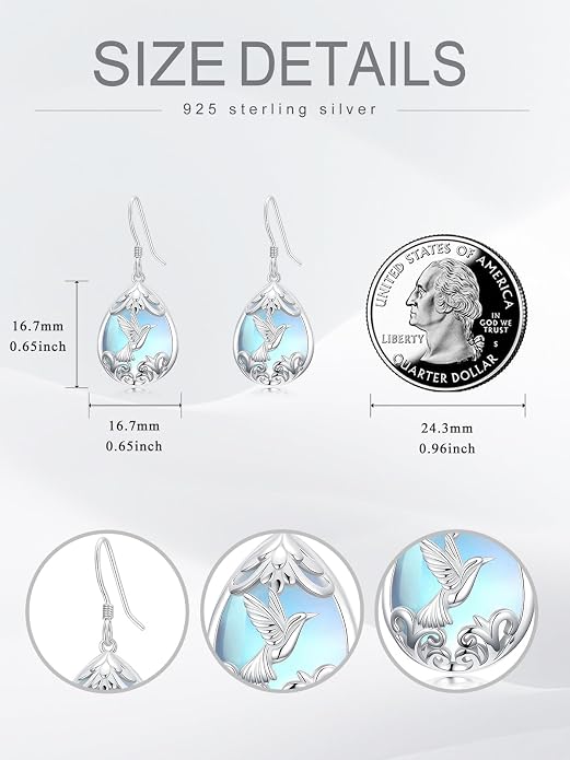 Midari Heart Dangle Earrings 925 Sterling Silver Leverback Drop Earrings Teacher Music Art Jewelry Gifts for Women Students Apple/Guitar/Palette/Note Design