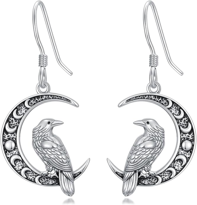 Animal/Leaf/Gothic Dangle Earrings 925 Sterling Silver Animal/Leaf/Gothic Dangle Drop Earrings Easter/Halloween/Christmas Jewelry Gifts for Women Her