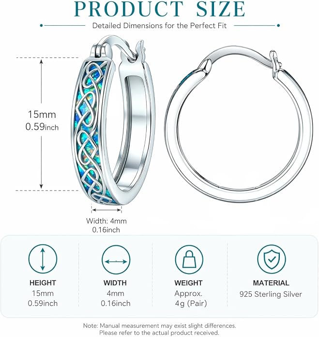 Opal/Turquoise Huggie Earrings 925 Sterling Silver Opal/Turquoise Small Animal Huggie Hoop Earrings Animal Huggies Earring Jewelry Gifts for Women Mom Her