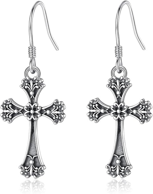 Vito 925 Sterling Silver Teardrop Earrings for Women, Moonstone Turquoise Drop Dangle Earrings Cat Snake Turtle Tree of Life Leverback Earrings Boho Jewelry Gift for Mom Wife