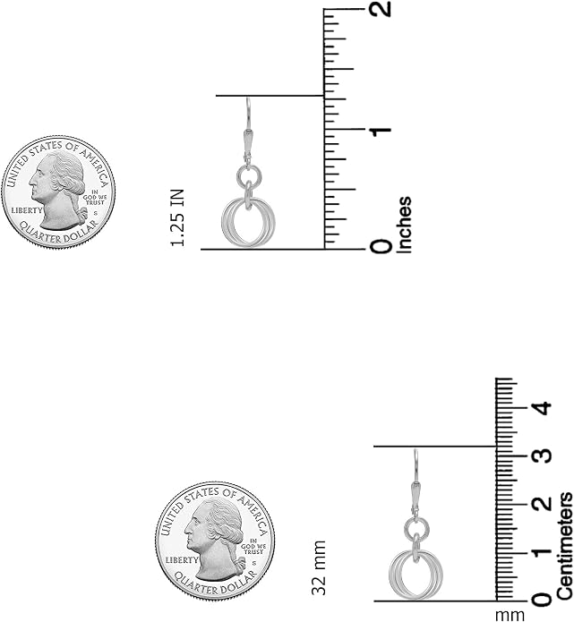 LeCalla Women's Drop & Dangle Earrings | 925 Sterling Silver Leverback Earrings | Lightweight Teardrop Lever Back Drop Dangle Earring for Women