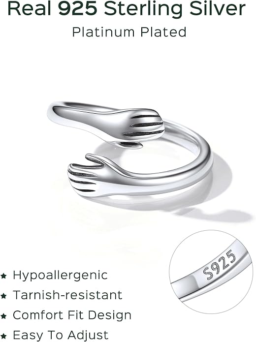 ChicSilver Toe Rings for Women 925 Sterling Silver Toe Ring Hypoallergenic Adjustable Open Rings for Women Summer Jewelry