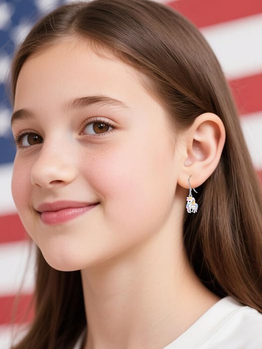 Dreamboat Cute Animal Dangle Drop Earrings for Women 925 Sterling Silver Hypoallergenic Animals Hook Earring Birthday Party Jewelry Gifts for Sensitive Ears