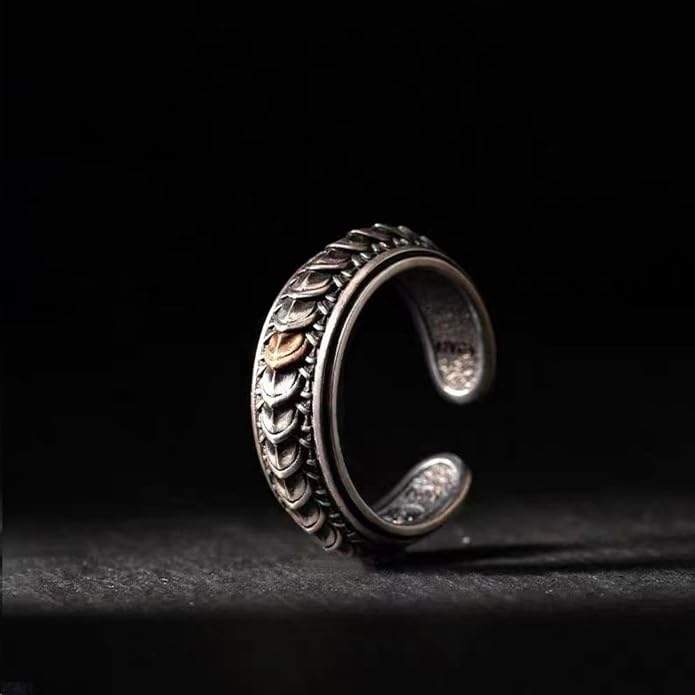 925 Sterling Silver Ring Minimalist Adjustable Rings Band Handmade Rings for Women Girls