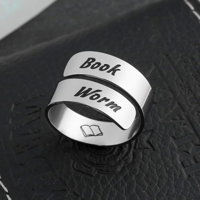 Inspirational Motivational Adjustable Ring Personalized Stainless Steel Spiral Wrap Twist Rings Encouragement Statement Graduation Jewelry Birthday Gifts for Women Teengirls.