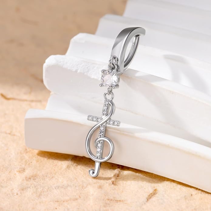 Butterfly Cross Shark Belly Button Ring 925 Sterling Silver Clicker Belly Rings Dangle Navel Ring Hypoallergenic Navel Piercing Belly Piercing Jewelry Gifts for Women