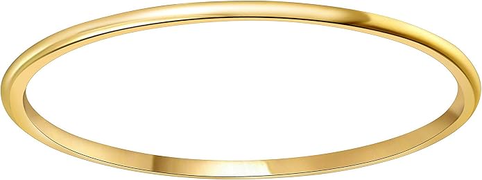 CROWNAL 1mm 2mm 3mm 4mm 5mm 6mm 7mm 8mm Tungsten White/Yellow Gold/Rose Gold Plated Wedding Band Ring Men Women Plain Dome Polished Comfort Fit
