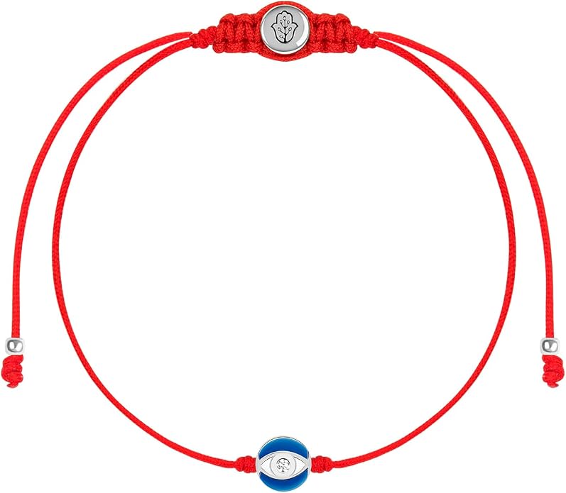 KARMA AND LUCK Red String Bracelet for Women, Evil Eye Protection Bracelet, Adjustable Drawstring 5 to 8’’, Spiritual Lucky Bracelet for Protection, Handmade
