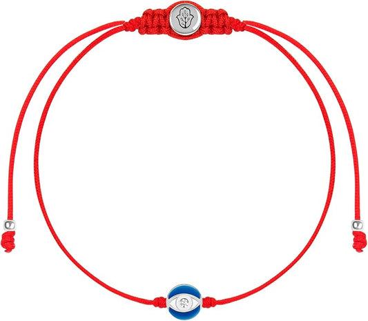 KARMA AND LUCK Red String Bracelet for Women, Evil Eye Protection Bracelet, Adjustable Drawstring 5 to 8’’, Spiritual Lucky Bracelet for Protection, Handmade