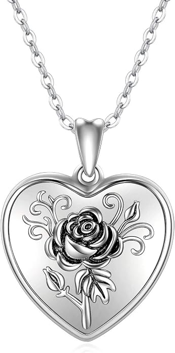 Cuoka 925 Sterling Silver Heart Necklace I Love You to The Moon and Back Pendant Sun Star Moon Necklace Jewelry for Women with Gifts Box